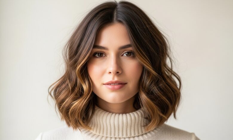 braune haare mit highlights