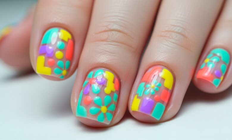 coole nageldesigns kurze nĂ€gelâ