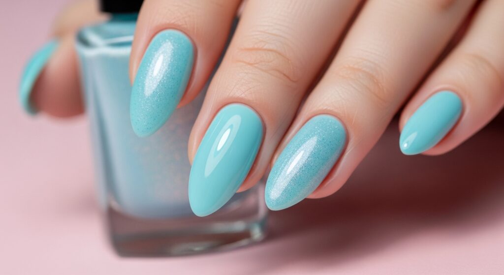 Coco Blue Nails