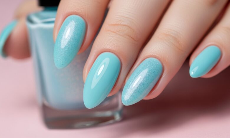 Coco Blue Nails