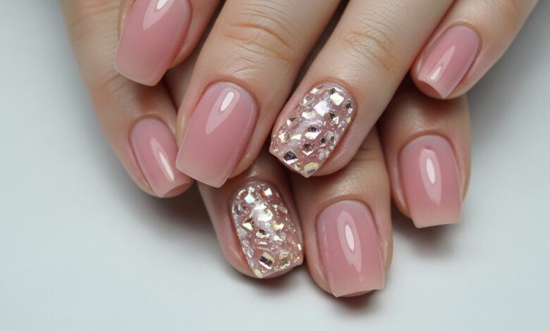 glass nail designs