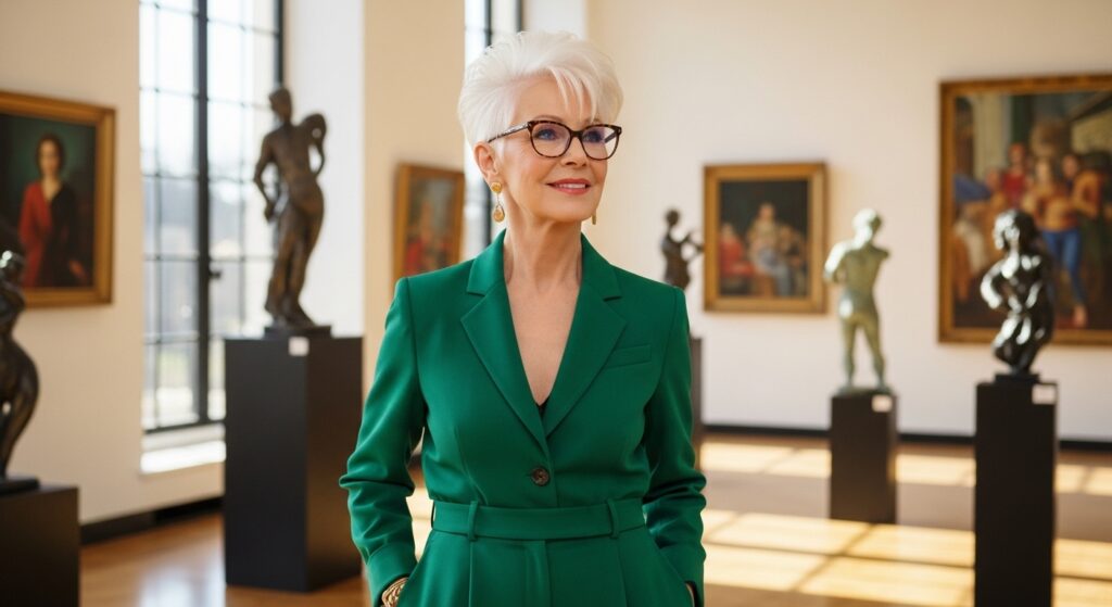 flotte kurzhaarfrisuren ab 60 mit brille