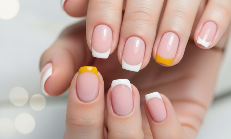 french nails kurzâ