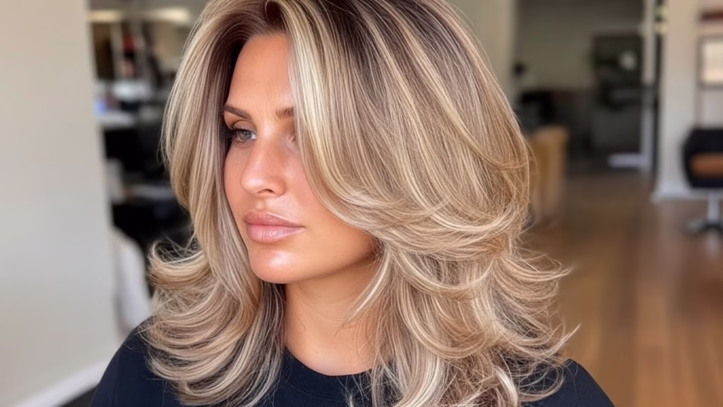 Stufige Mittellange Frisuren für Dünnes Haar