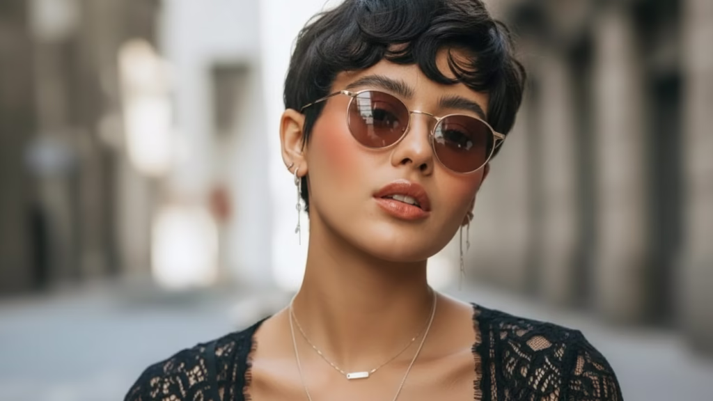 Schwarze Kurzhaarfrisuren für Damen