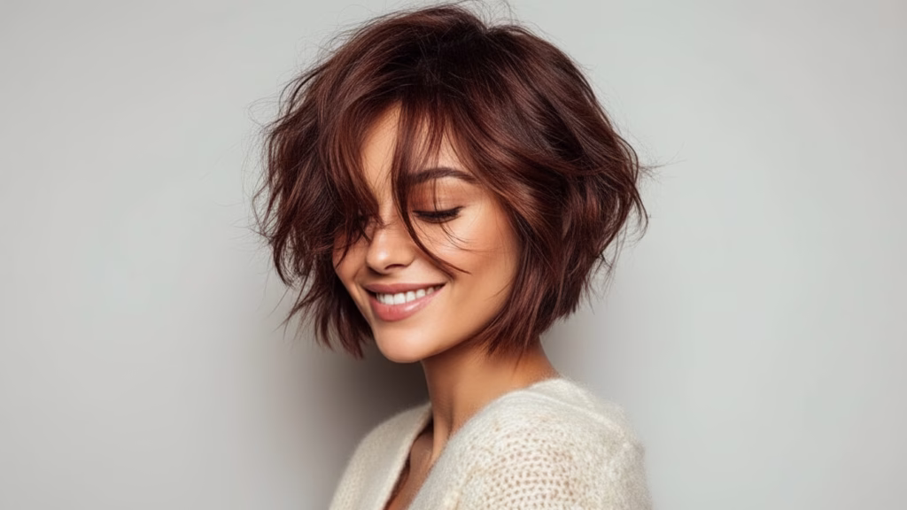 Gestufter Bob Frisuren für Damen