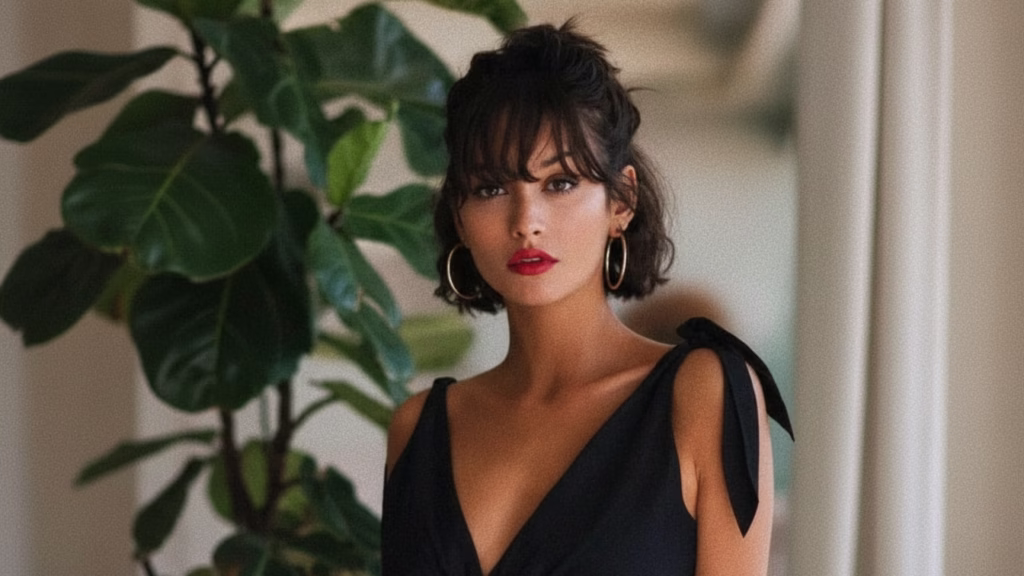 braune kurzhaarfrisuren mit pony