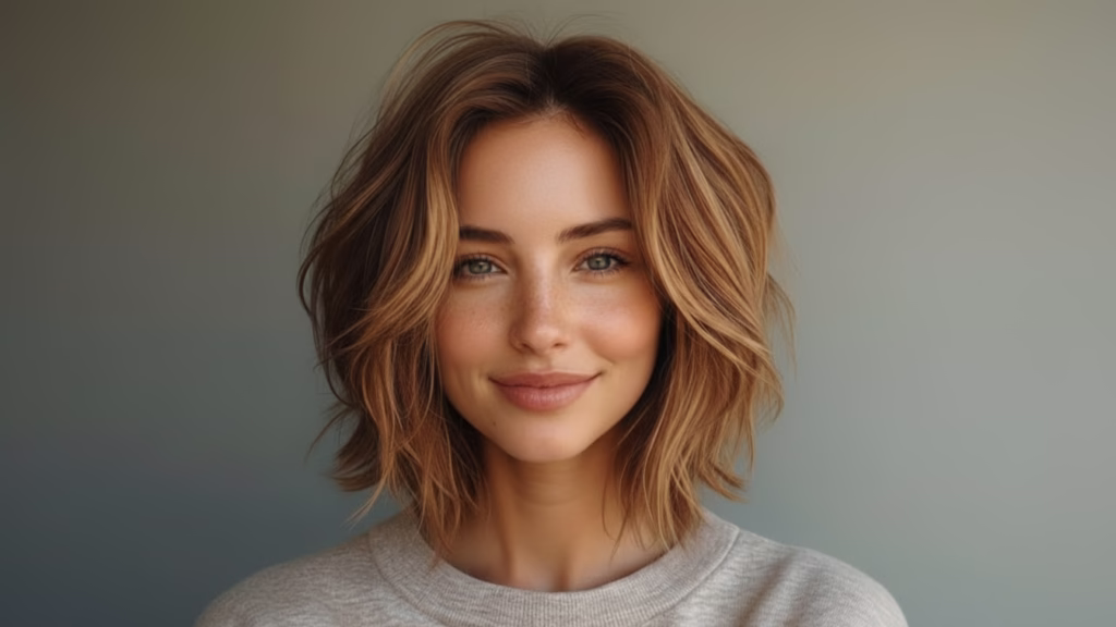 caramel haarfarbe braun kurz