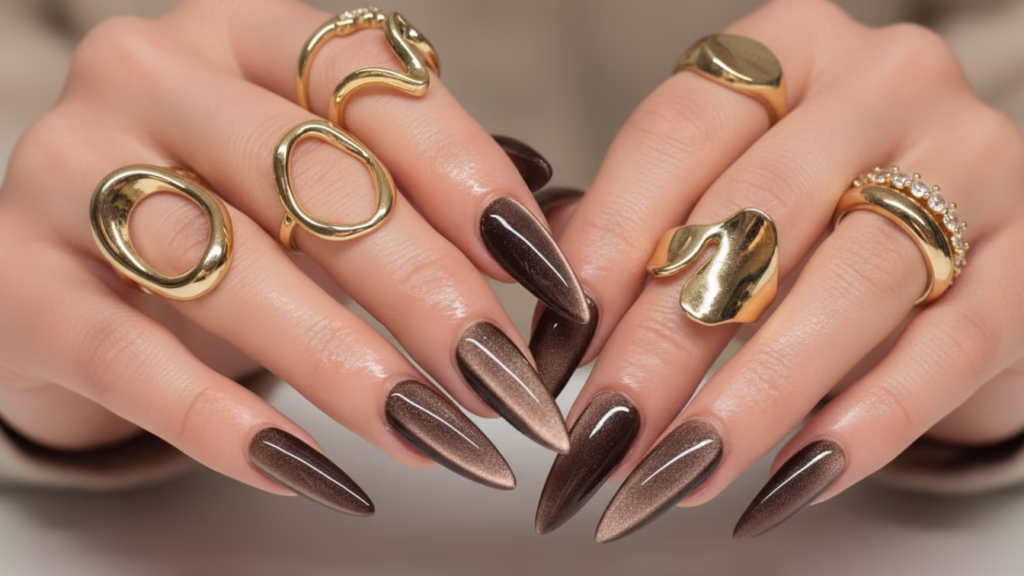 cat eye nÀgel braun