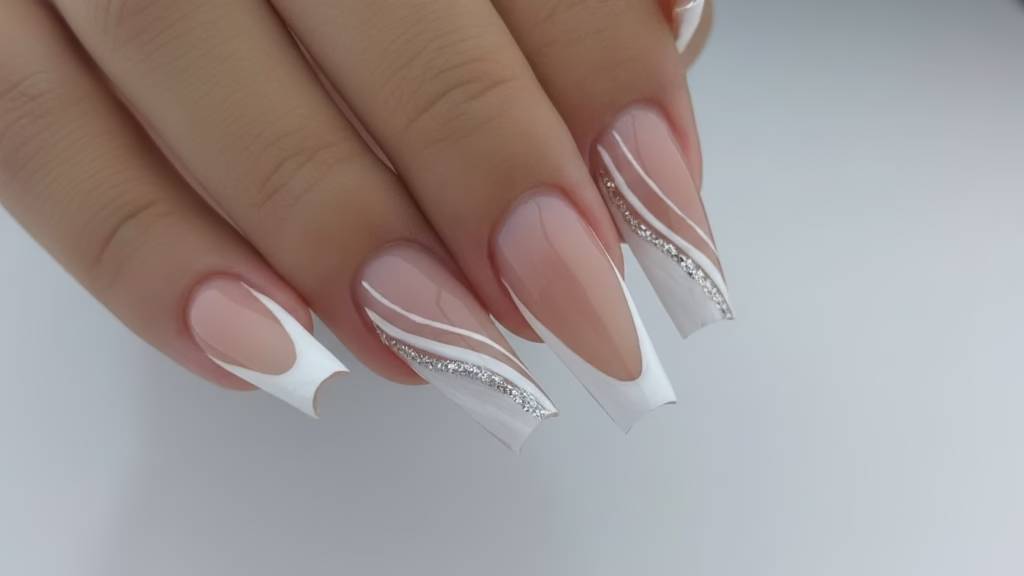 coffin nägel french