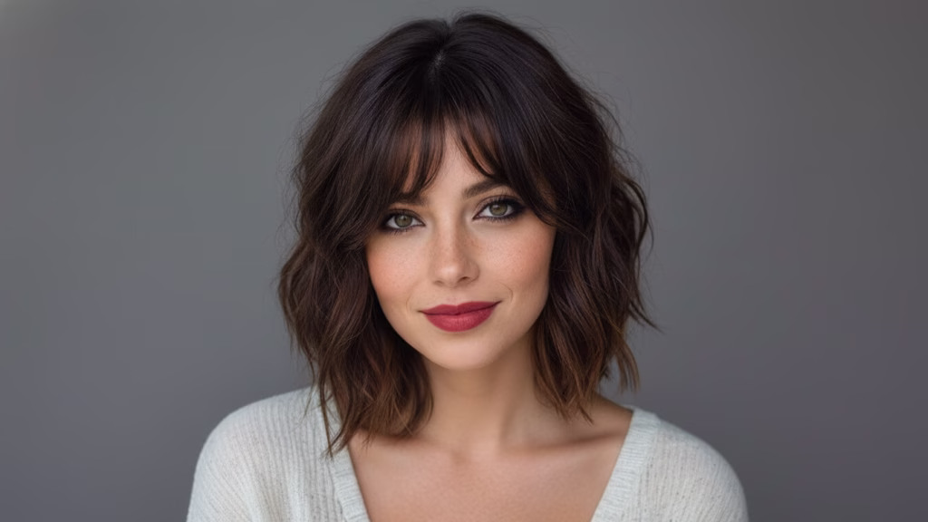 curtain bangs short hair