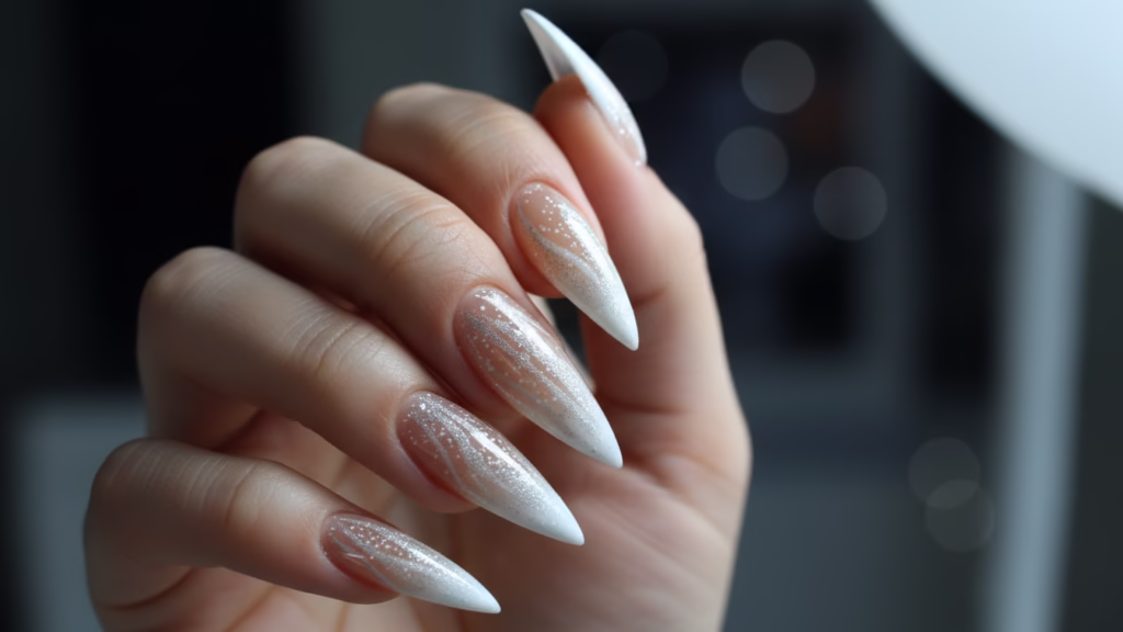 glitzer nägel silvester