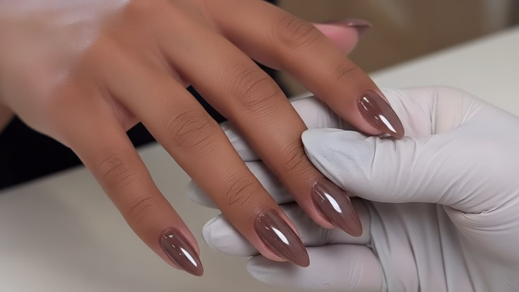 nude nägel chrome