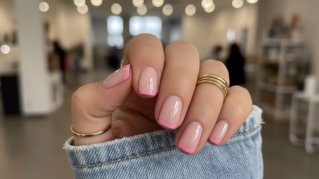 pastell nägel rosa
