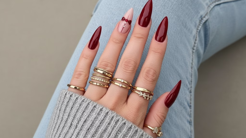 silvester nägel rot