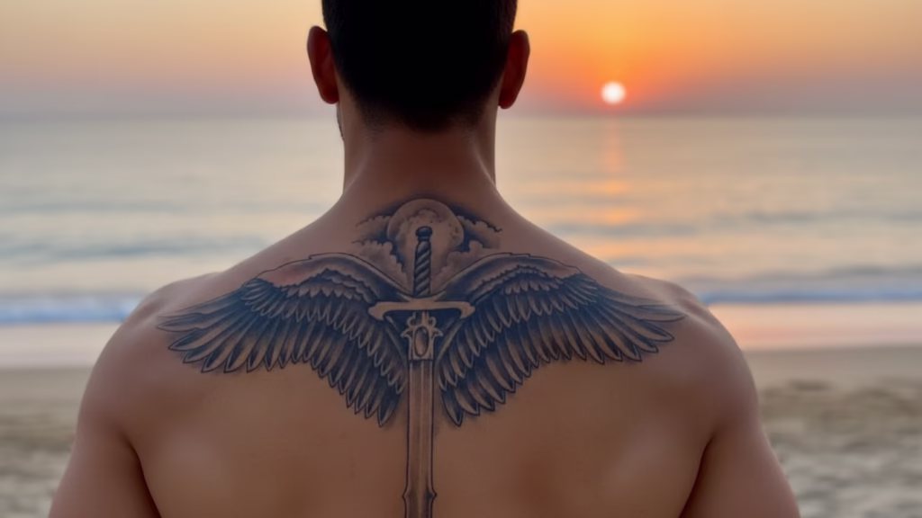 tattoo male back