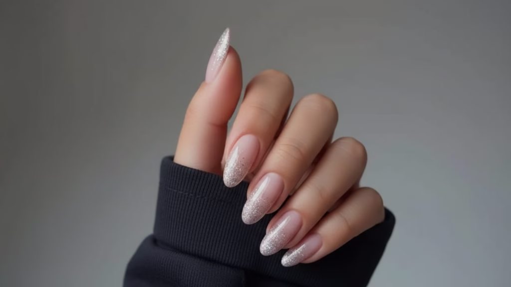 winter nägel schlicht